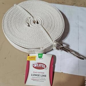 25' Weaver Lunge Line White